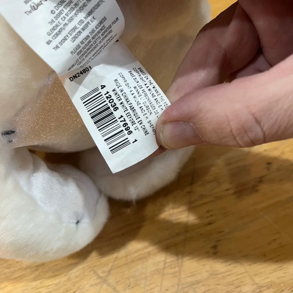 Disney Store Winter White Eeyore Plush 12